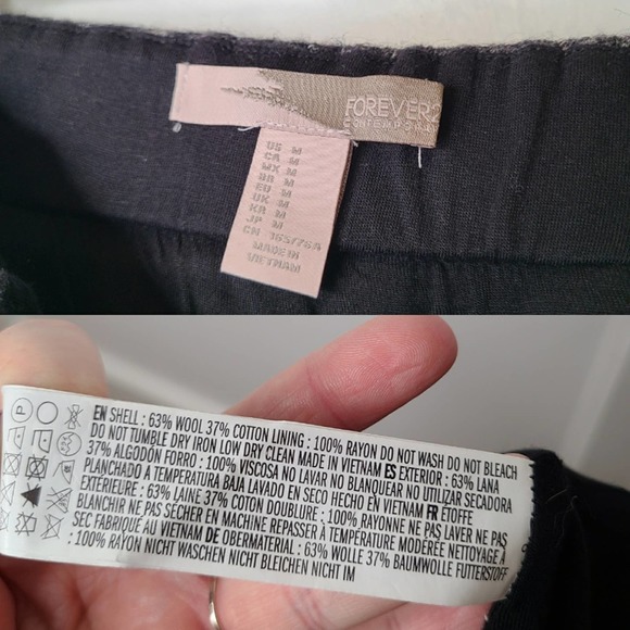 Forever 21 Wool Blend Grey Jogger Mini Skirt - Picture 5 of 5